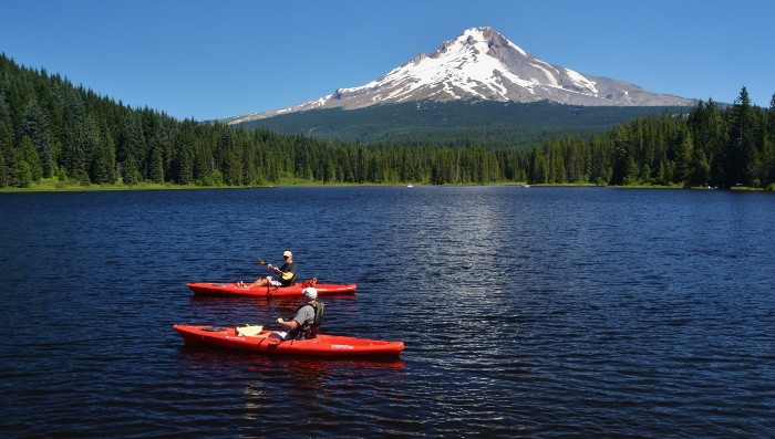 Reflection of Mt Hood in Trillium Lake